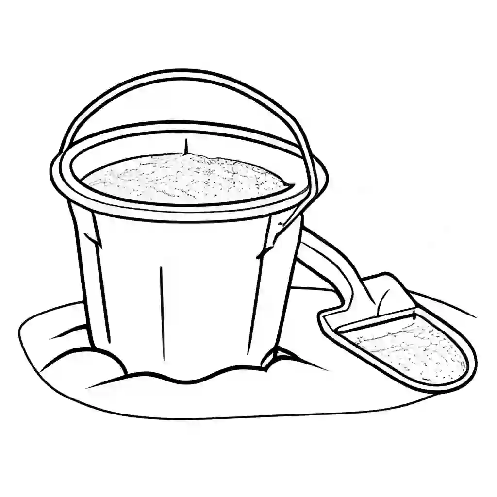 Sand Pail and Shovel coloring pages